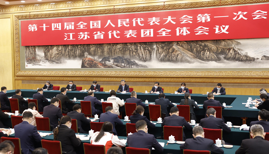 团结奋进，创造新的伟业——习近平总书记同出席2023年全国两会人大代表、政协委员共商国是纪实(图5)
