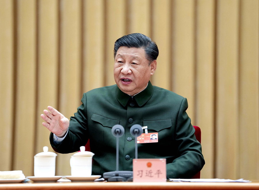 团结奋进，创造新的伟业——习近平总书记同出席2023年全国两会人大代表、政协委员共商国是纪实(图7)